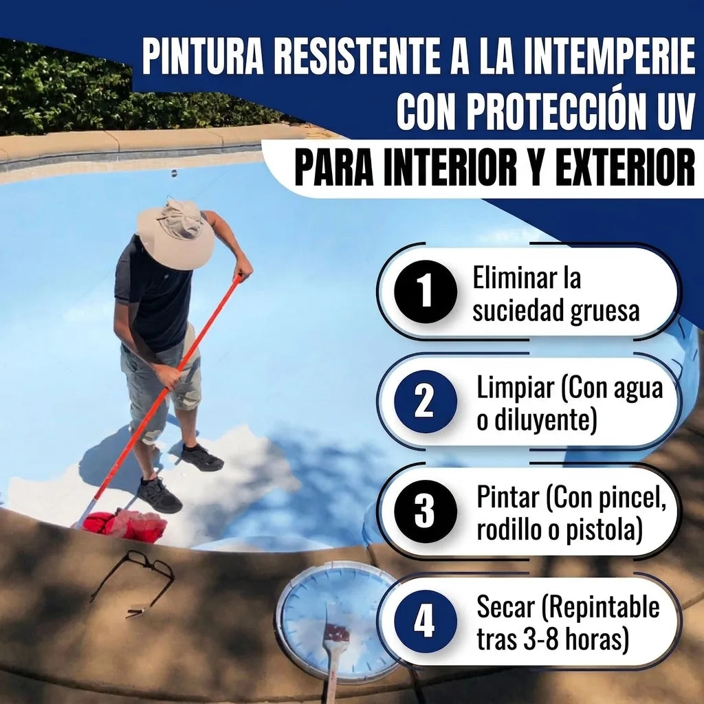 Pintura para piscinas en Pardo rojo RAL 8012 con kit de pintura (X300) - Hamburger Lack-Profi, Imagen 43