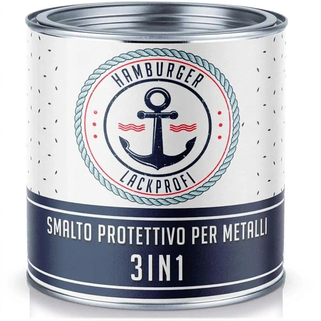 Pintura para Metal Exterior 3 en 1 Gris Ágata RAL 7038 - Antióxido - Hamburger Lack-Profi