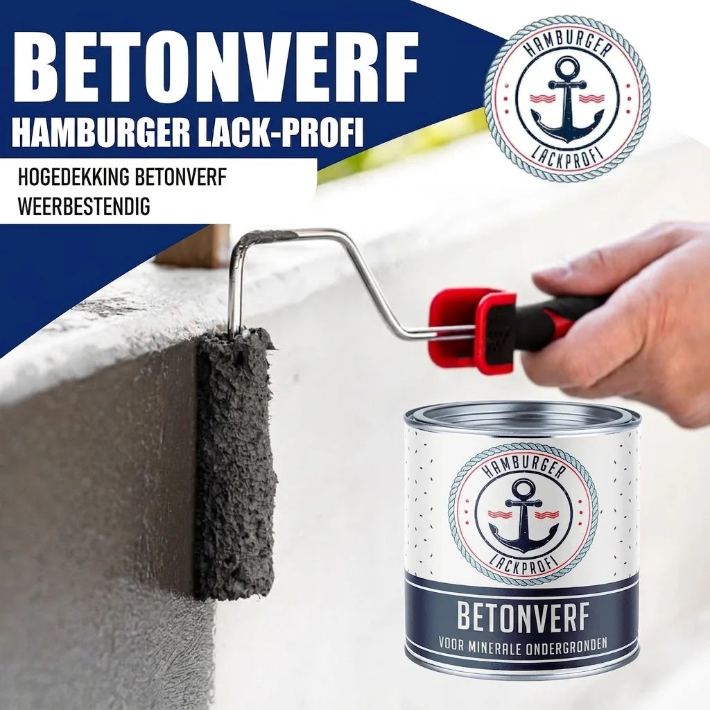Hamburger Lack-Profi Betonfarbe Lichtgrün RAL 6027 - hochdeckende Fassadenfarbe - Hamburger Lack-Profi