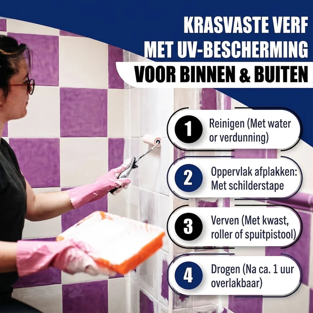 Hamburger Lack-Profi Fliesenlack Lichtgrau RAL 7035 - hochdeckende Fliesenfarbe Grau - Hamburger Lack-Profi