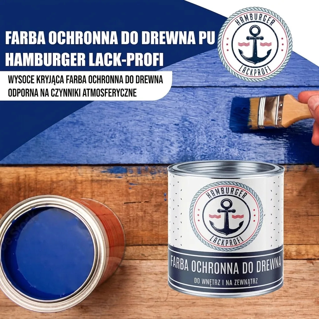 Pintura de poliuretano para madera RAL 1037 Amarillo sol - Pintura protectora para exterior - Hamburger Lack-Profi
