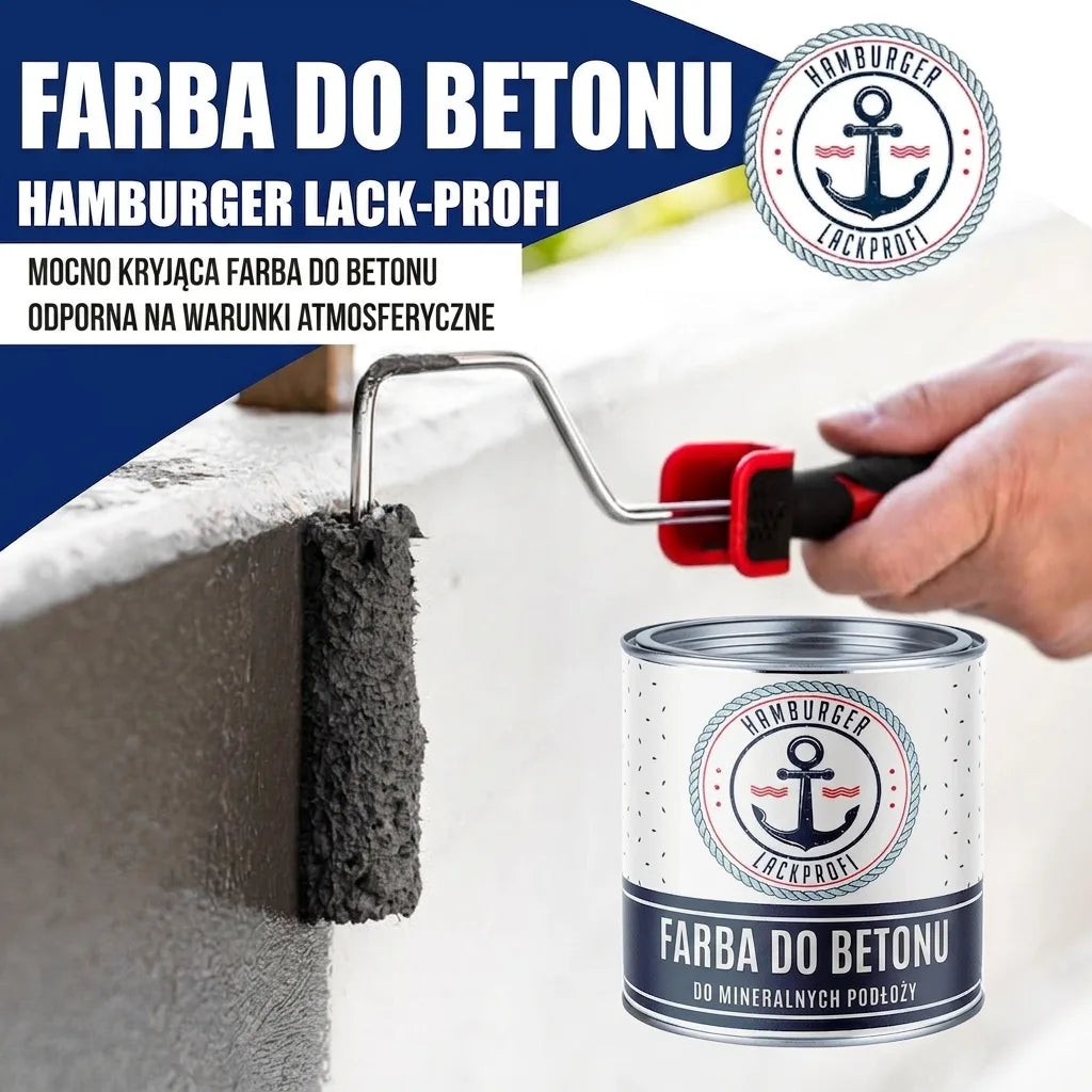 Hamburger Lack-Profi Betonfarbe Signalgelb RAL 1003 - hochdeckende Fassadenfarbe - Hamburger Lack-Profi