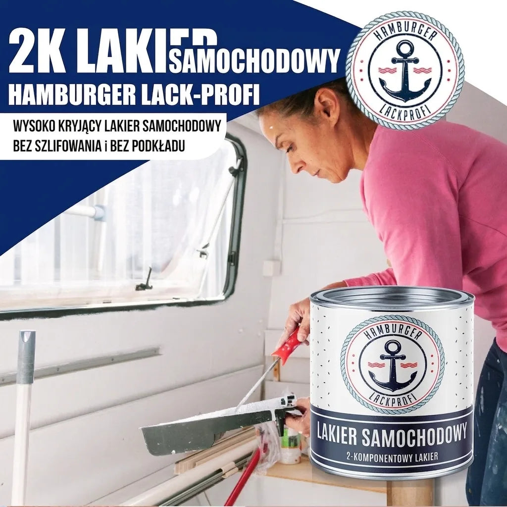 Pintura para coches 2K Pardo corzo RAL 8007 - Alta cobertura y anticorrosiva - Hamburger Lack-Profi