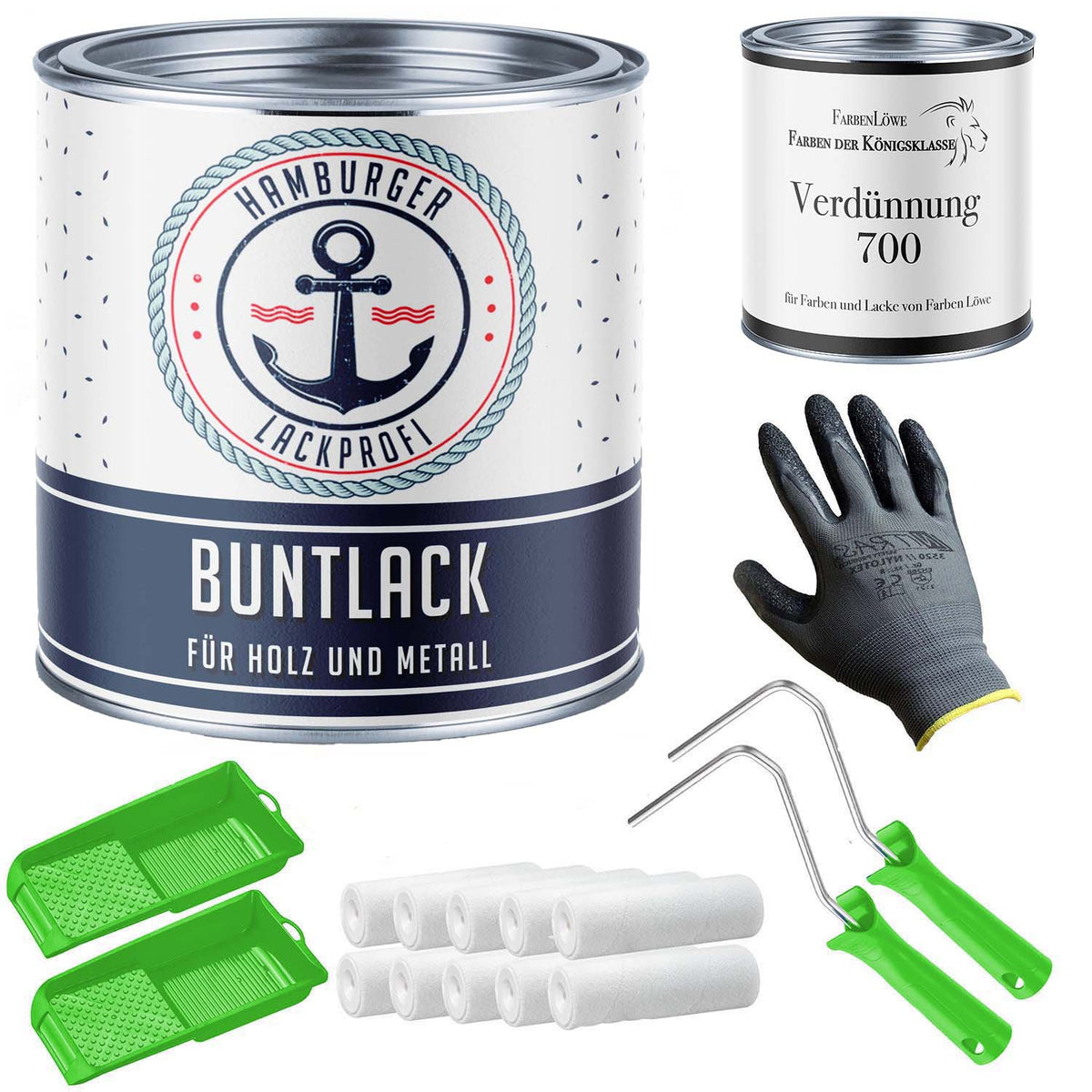 Esmalte de color en Rojo beige RAL 3012 con kit de pintura (X300) - Hamburger Lack-Profi