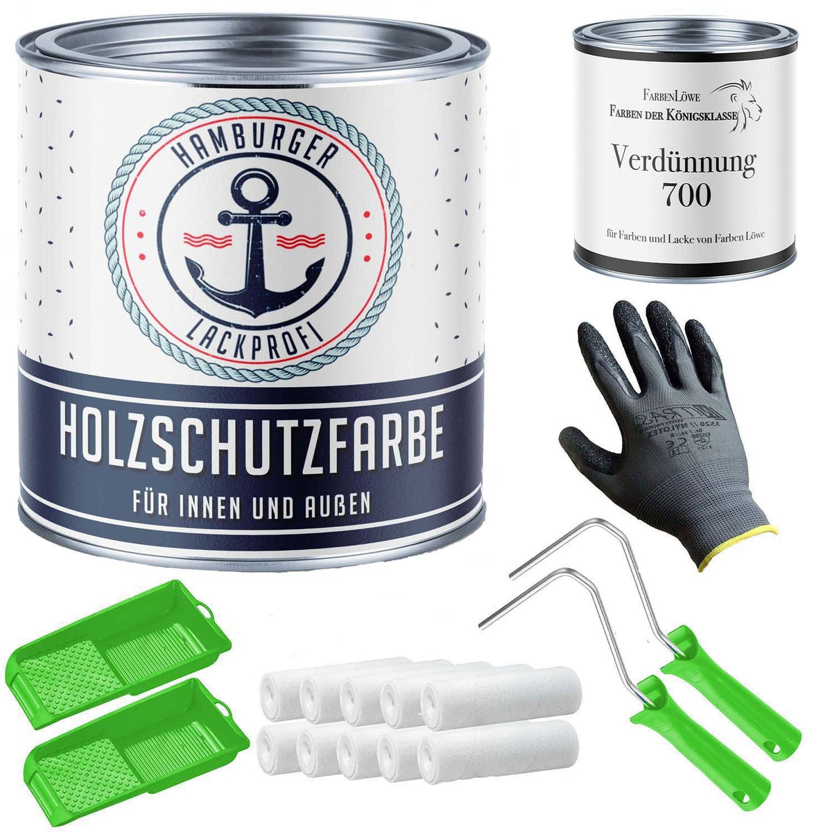 Pintura protectora para madera PU RAL 7039 Gris cuarzo - Pintura resistente a la intemperie con kit de pintura (X300)