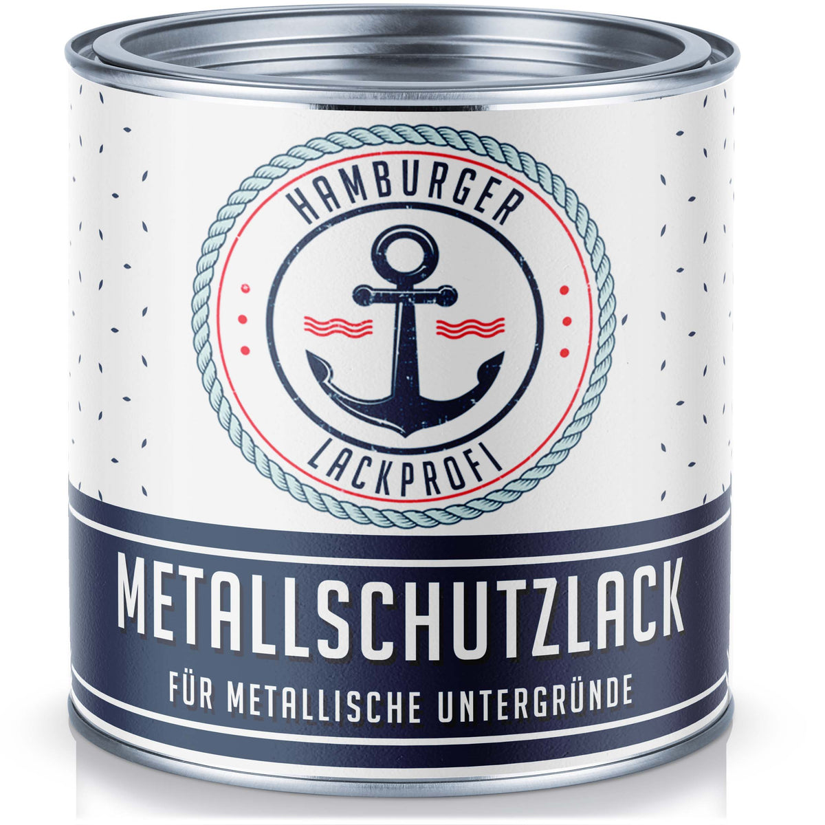 Esmalte protector para metal en Negro tráfico RAL 9017 con kit de pintura (X300) y diluyente (1 L) - Oferta especial -30 % - Hamburger Lack-Profi