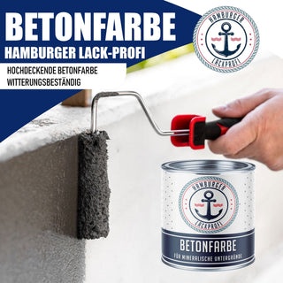 Pintura para Hormigón Gris pizarra RAL 7015 - Pintura de Fachada de Alta Cobertura Hamburger Lack-Profi