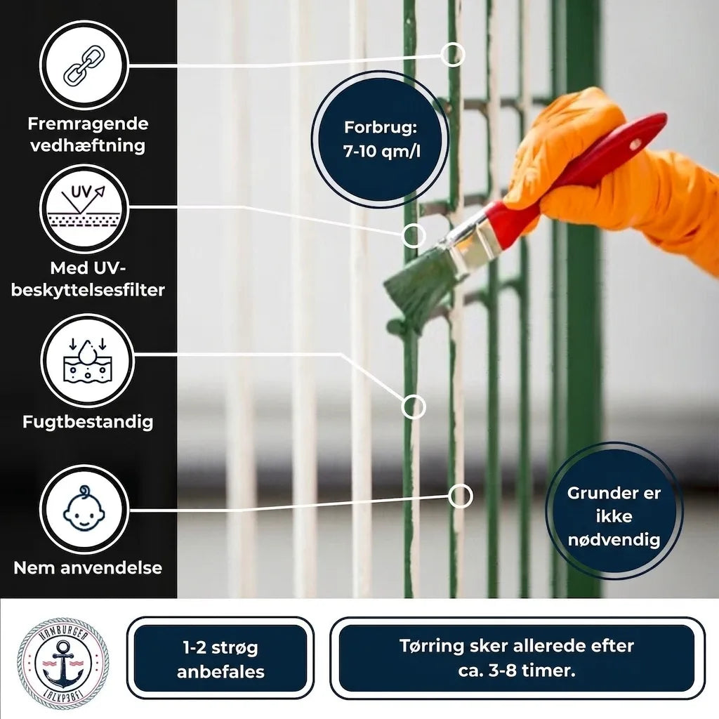 Hamburger Lack-Profi 3 in 1 Rubinrot RAL 3003 - Rostschutz - Hamburger Lack-Profi