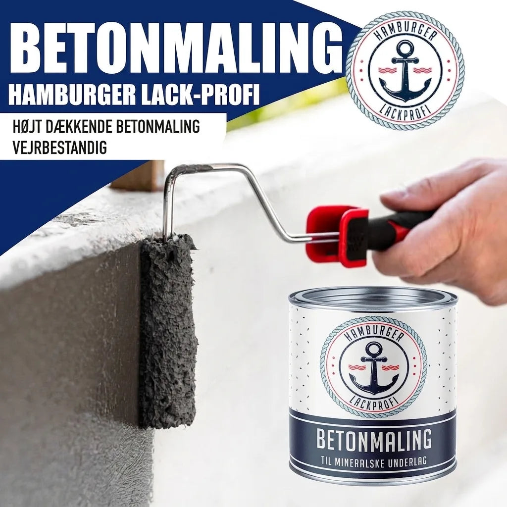 Hamburger Lack-Profi Pintura para Hormigón Verde pátina RAL 6000 - Pintura de Fachada de Alta Cobertura Hamburger Lack-Profi