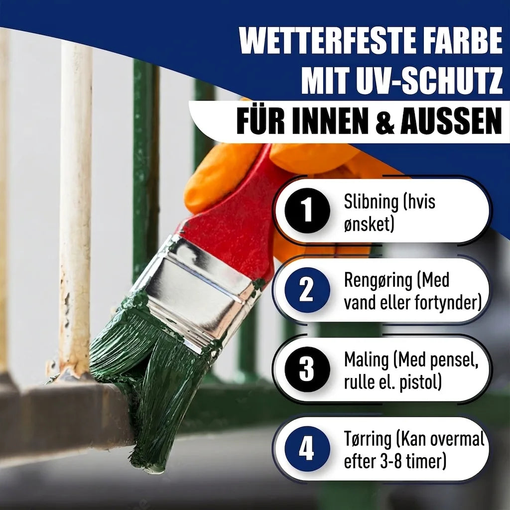 Pintura para metal exterior Gris guijarro RAL 7032 - resistente a la abrasión y a los golpes - Hamburger Lack-Profi