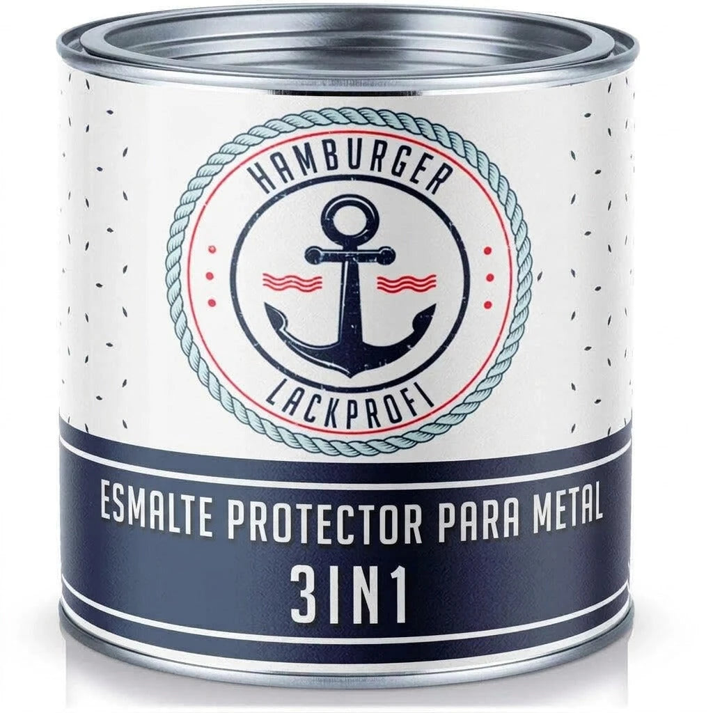3 en 1 Verde turquesa RAL 6016 - Pintura para Metal Exterior Antioxidante - Hamburger Lack-Profi