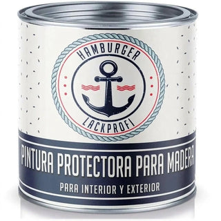 Barniz de Poliuretano para Madera RAL 5024 Azul pastel - Pintura Protectora para Exterior - Hamburger Lack-Profi