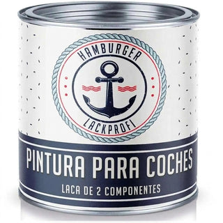 Pintura para coches 2K Gris platino RAL 7036 - Alta cobertura y anticorrosiva - Hamburger Lack-Profi