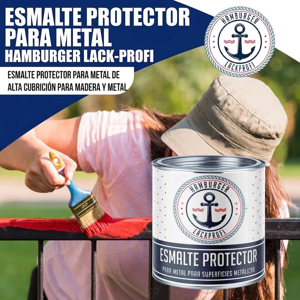 Esmalte protector para metal en Azul pastel RAL 5024 con kit de pintura (X300) - Hamburger Lack-Profi, Imagen 24