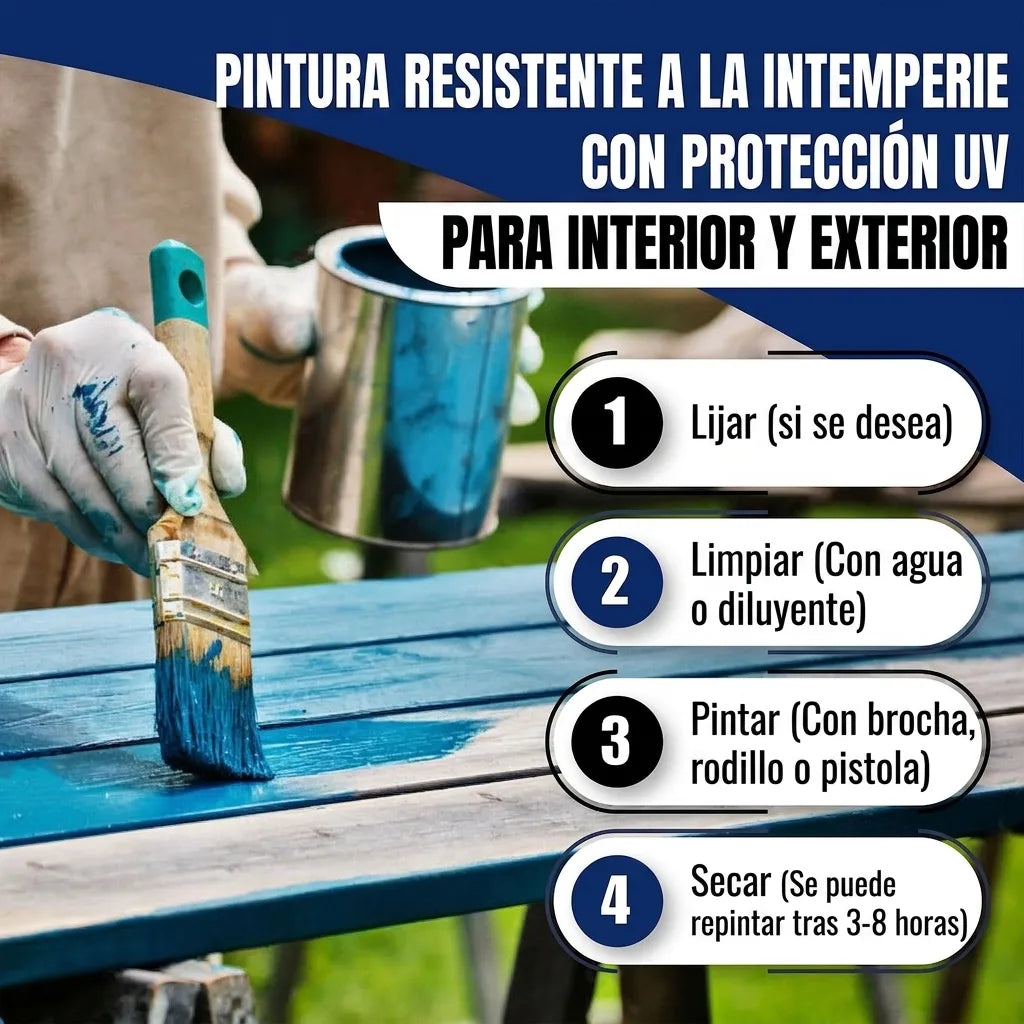 Barniz de Poliuretano para Madera RAL 3028 Rojo puro - Pintura Protectora para Exterior - Hamburger Lack-Profi