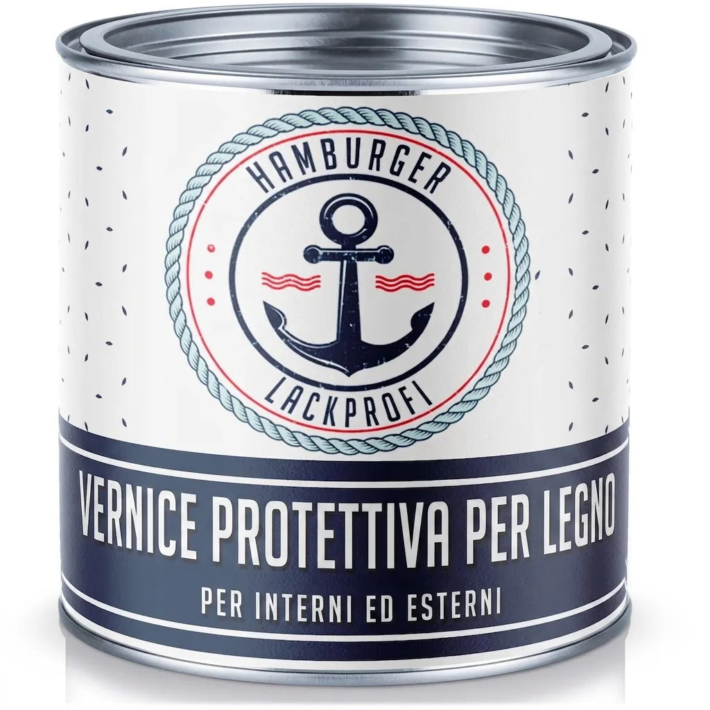 Barniz de Poliuretano para Madera RAL 3031 Rojo oriente - Pintura Protectora para Exterior - Hamburger Lack-Profi