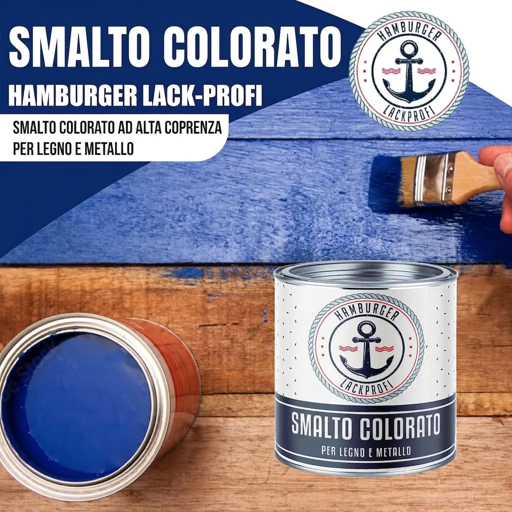 Hamburger Lack-Profi Buntlack Feuerrot RAL 3000 - Robuster Kunstharzlack - Hamburger Lack-Profi