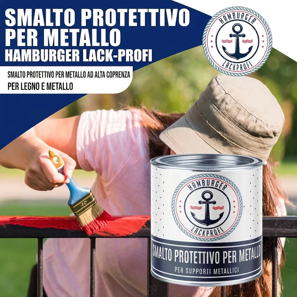 Esmalte protector para metal en Gris pizarra RAL 7015 con kit de pintura (X300) - Hamburger Lack-Profi, Imagen 23