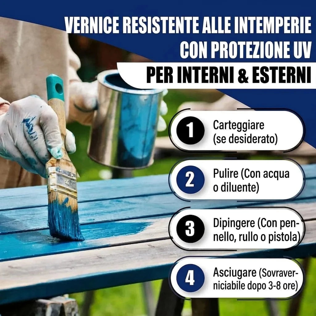 Pintura de poliuretano para madera RAL 1001 Beige - Pintura protectora para exterior - Hamburger Lack-Profi