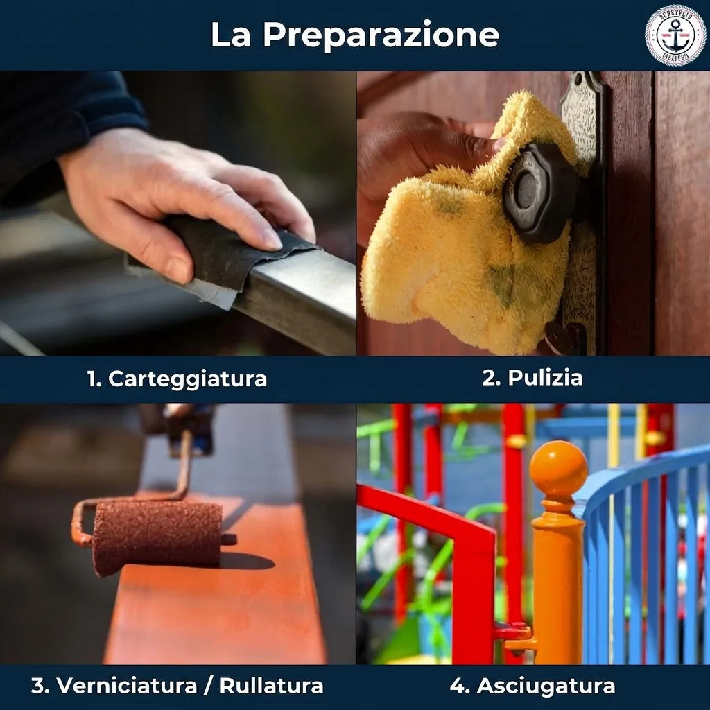3 en 1 Pardo ocre RAL 8001 - Pintura para Metal Exterior Antioxidante - Hamburger Lack-Profi