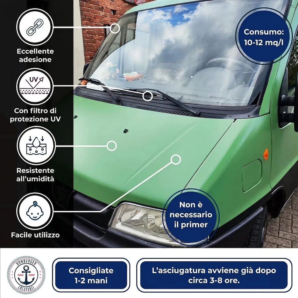 Pintura para coches 2K Rojo fresa RAL 3018 - Alta cobertura y anticorrosiva - Hamburger Lack-Profi, Imagen 46