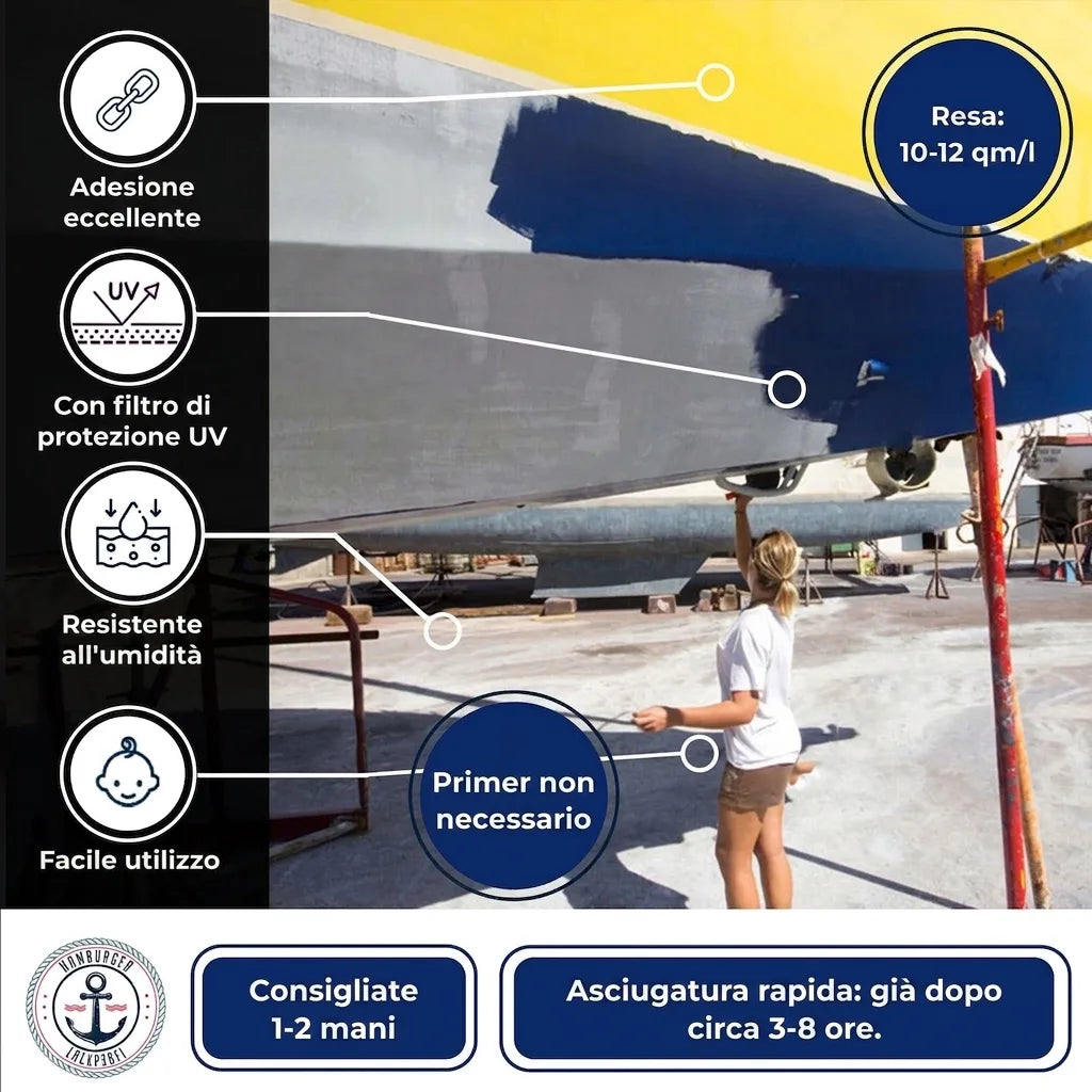 Hamburger Lack-Profi Bootslack Verkehrsorange RAL 2009 - Hamburger Lack-Profi
