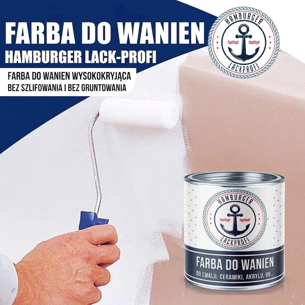 Hamburger Lack-Profi Badewannenlack Hamburger Lack-Profi 2K Badewannenlack Eisengrau RAL 7011 - Glänzend / Seidenmatt / Matt
