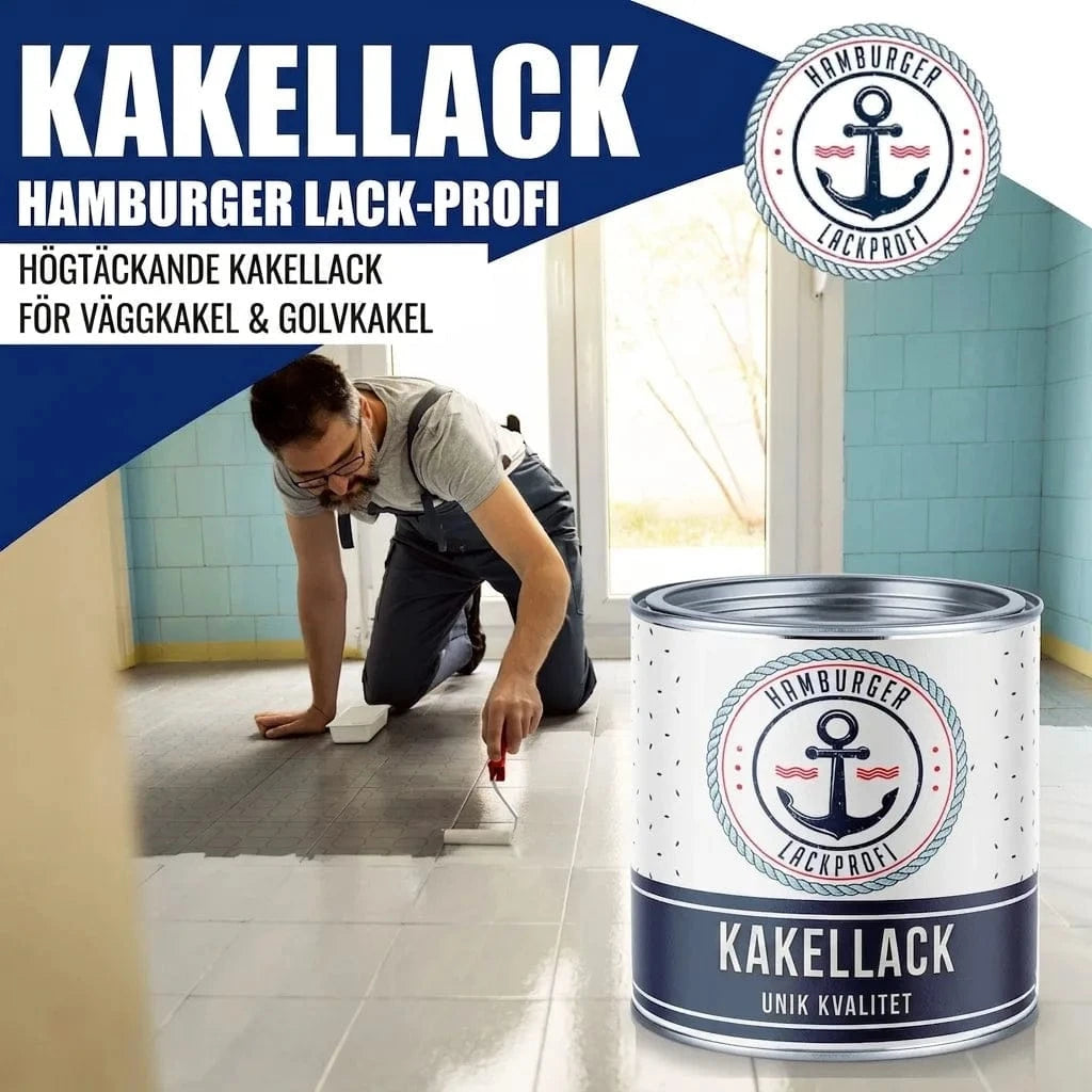 Pintura para azulejos en Verde turquesa RAL 6016 con kit de pintura (X300) y diluyente (1 L) - Oferta especial -30 % - Hamburger Lack-Profi