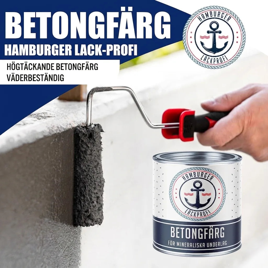 Hamburger Lack-Profi Betonfarbe Schwarzoliv RAL 6015 - hochdeckende Fassadenfarbe - Hamburger Lack-Profi
