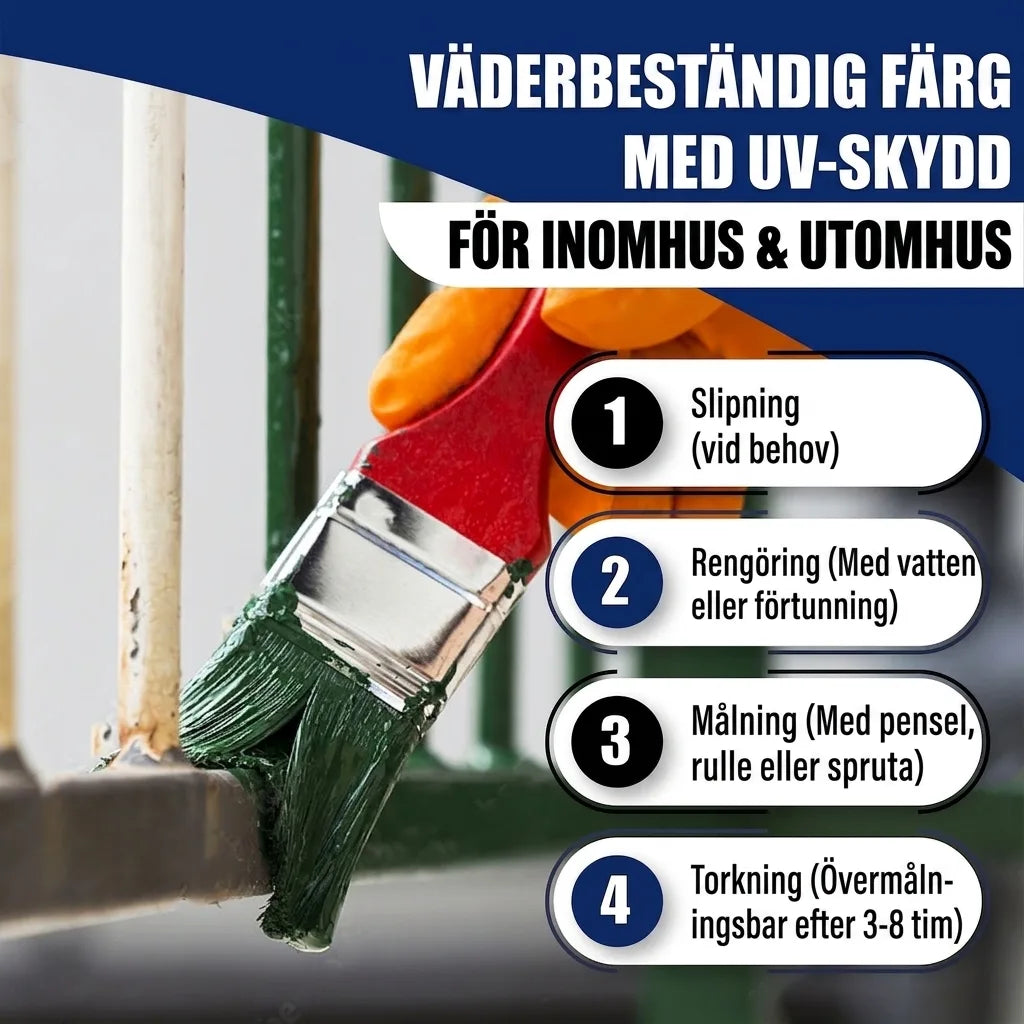 Pintura para metal exterior Azul grisáceo RAL 5008 - resistente a la abrasión y a los golpes, Imagen 27