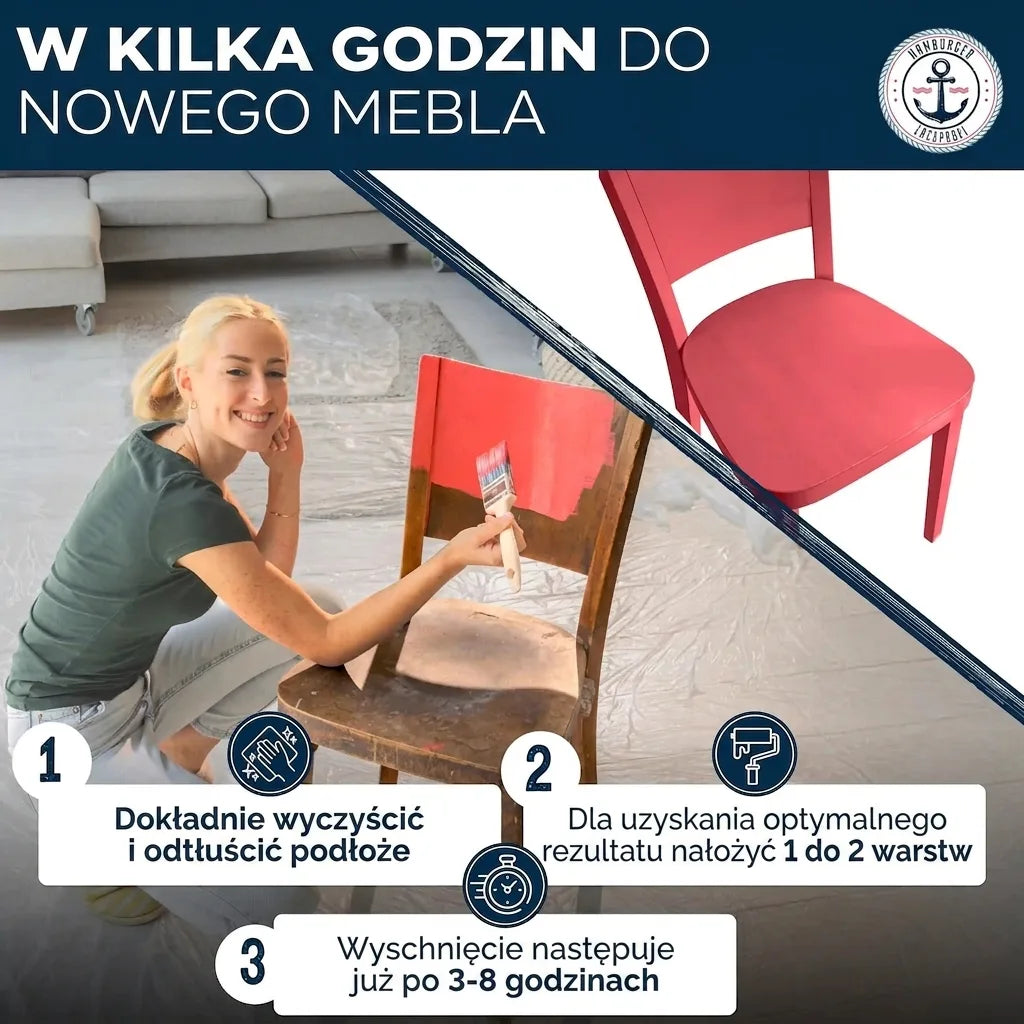 Pintura para muebles sin lijar RAL 8003 Pardo arcilla - Laca para muebles Hamburger Lack-Profi