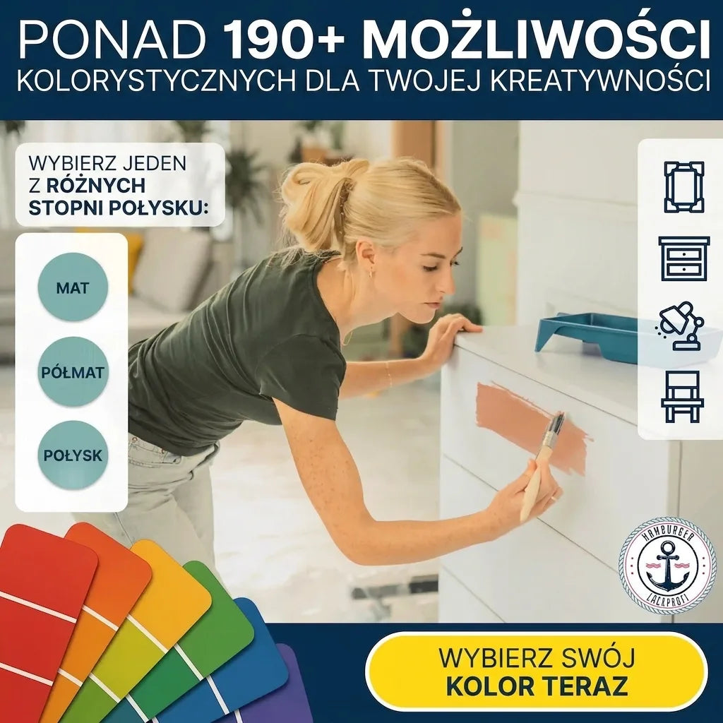 Möbelfarbe ohne Schleifen RAL 2009 Verkehrsorange - Möbellack Hamburger Lack-Profi - Hamburger Lack-Profi